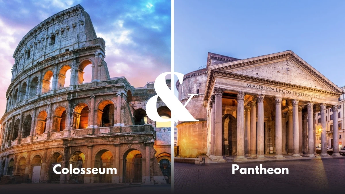 Colosseum-and-Pantheon
